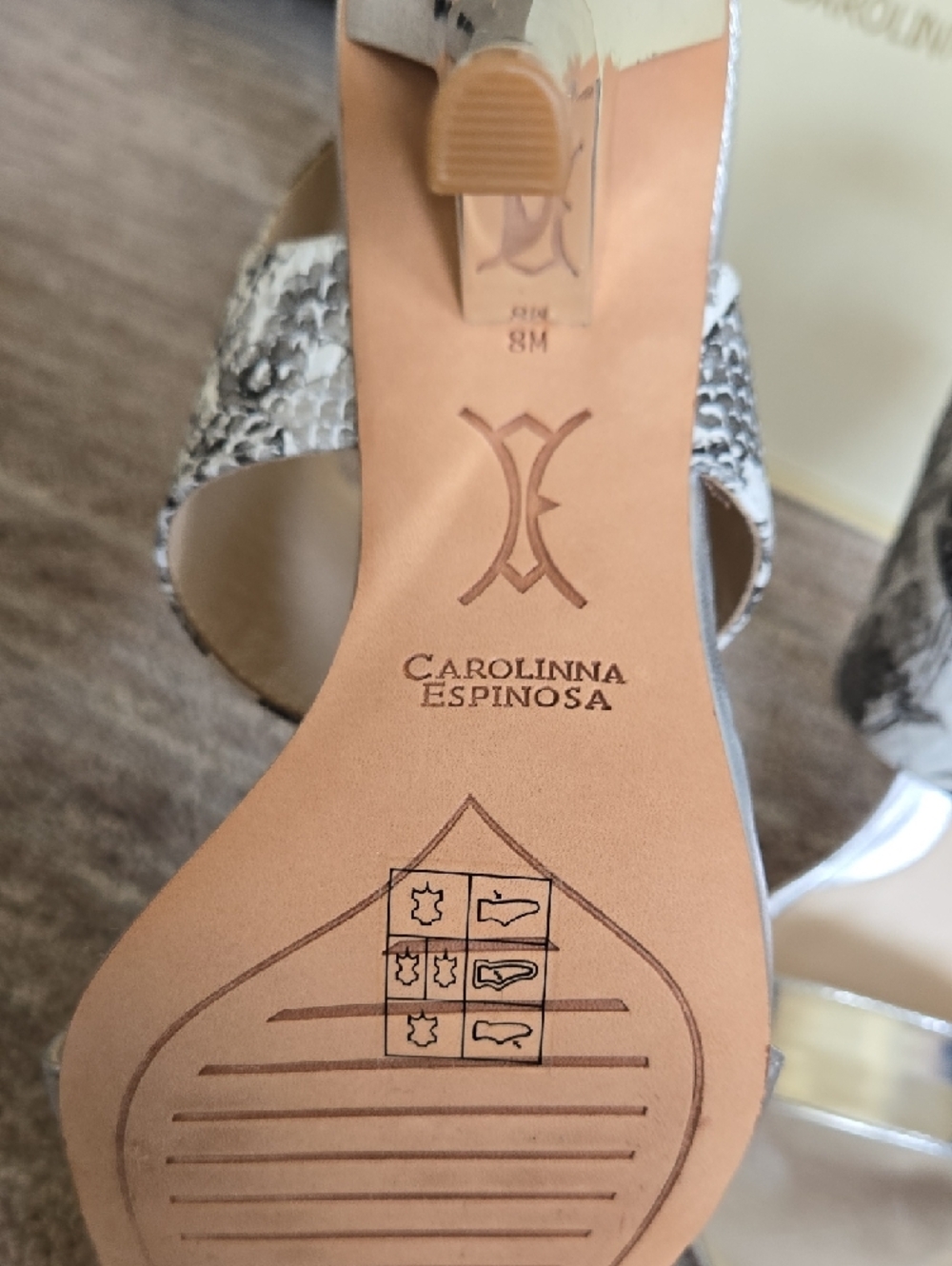 CAROLINNA ESPINOSA Floral Ankle-Cuff Heels - Picture 6 of 7